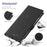 VILI DMK Series for Samsung Galaxy S24 Case PU Leather Folio Stand Phone Cover - Black - 6