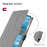 VILI DMK Series for Samsung Galaxy S24+ Case Leather Cross Texture Phone Cover - Grey - 4