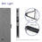 VILI DMK Series for Samsung Galaxy S24+ Case Leather Cross Texture Phone Cover - Grey - 5