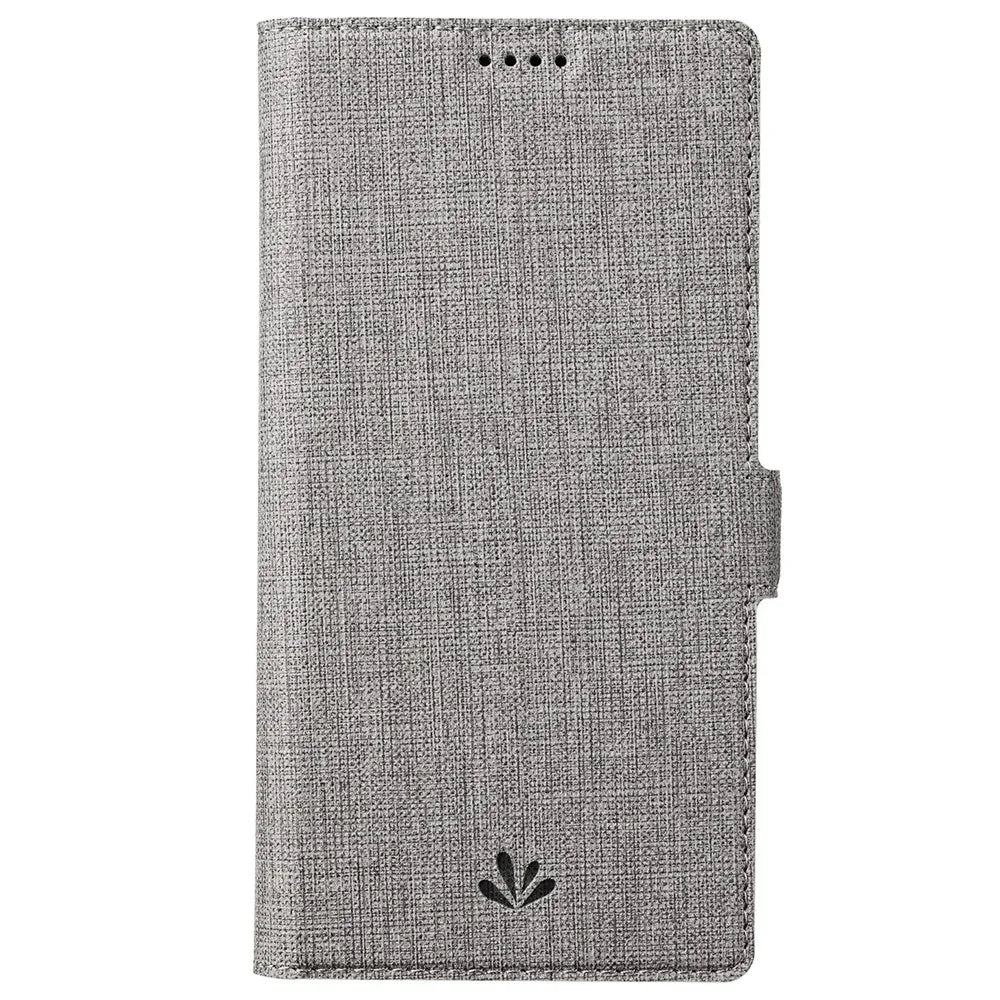 VILI DMK Series for Samsung Galaxy S24+ Case Leather Cross Texture Phone Cover - Grey - 7