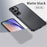 For Samsung Galaxy A55 5G Phone Case PC+TPU Drop Protection Cover Raised Bezel - Matte Black - 4