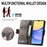 For Samsung Galaxy A15 4G / A15 5G Phone Cases CASENEO PU Leather Cover Stand with RFID Blocking Wallet - Grey - 5