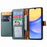 For Samsung Galaxy A15 4G / 5G Phone Case Heart Pattern Leather RFID Blocking Cover - Green - 2