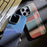 For iPhone 13 Pro 6.1 inch Cover Hard PC Carbon Fiber Texture Case Compatible with MagSafe - Red  /  Green - 4