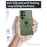 For Samsung Galaxy S24 Ultra Phone Case Magnetic Ring Holder Kickstand Back Cover - Green - 5