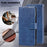 For Samsung Galaxy A55 5G Case Solid Color PU Leather Stand Phone Cover - Dark Blue - 4