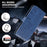 For Samsung Galaxy A55 5G Case Solid Color PU Leather Stand Phone Cover - Dark Blue - 5