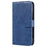 For Samsung Galaxy A55 5G Case Solid Color PU Leather Stand Phone Cover - Dark Blue - 7