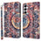 For Samsung Galaxy A35 5G Case Leather 3D Pattern Printing Phone Cover with Card Holder - Color Mandala - 1