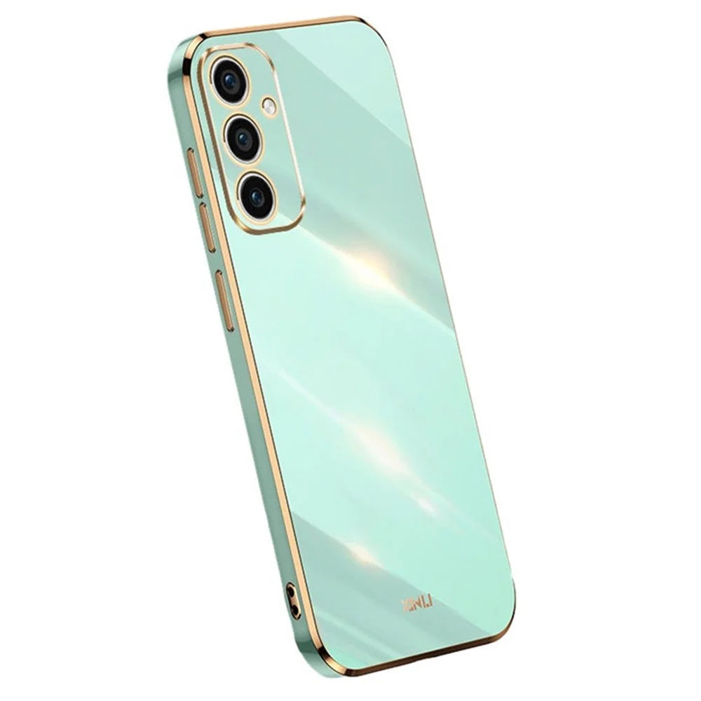 XINLI For Samsung Galaxy A55 5G Case Soft TPU Shockproof Phone Back Cover - Cyan - 1