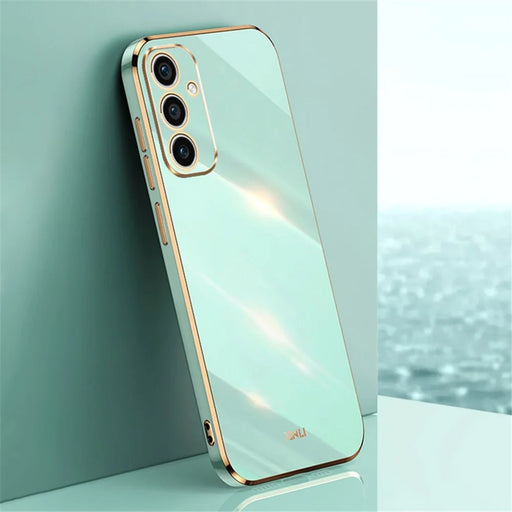 XINLI For Samsung Galaxy A55 5G Case Soft TPU Shockproof Phone Back Cover - Cyan - 2