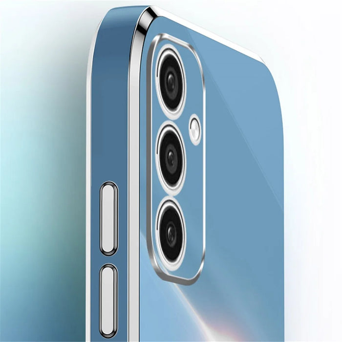 XINLI For Samsung Galaxy A55 5G Case Soft TPU Shockproof Phone Back Cover - Cyan - 4
