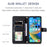 For iPhone 14 Pro Max Leather Phone Case with Wallet Rhombus Grid Pattern - Black - 5