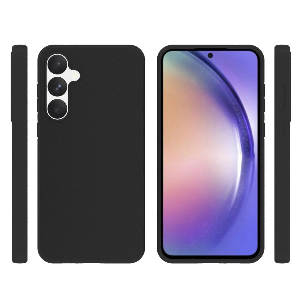 10Pcs / Pack for Samsung Galaxy A55 5G TPU Phone Case Dual-sided Matte Finish - Black - 7
