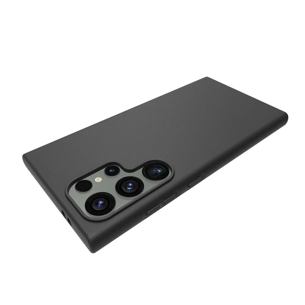 10Pcs / Pack for Samsung Galaxy S24 Ultra Case Dual-sided Matte Soft TPU Phone Cover - Black - 2
