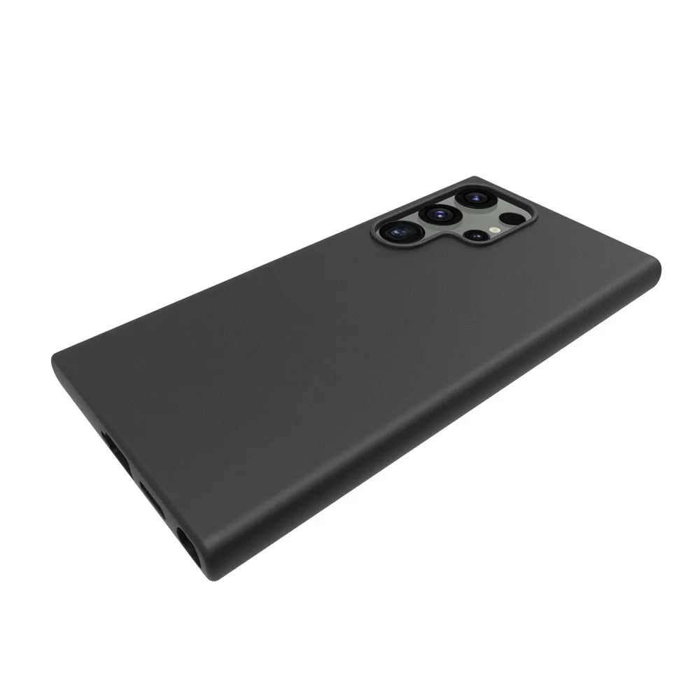 10Pcs / Pack for Samsung Galaxy S24 Ultra Case Dual-sided Matte Soft TPU Phone Cover - Black - 3