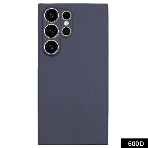 For Samsung Galaxy S24 Ultra Phone Case 600D Textured Precise Cutout Aramid Fiber Phone Cover - Black - 1