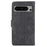 For Google Pixel 8 Pro Flip Leather Case Orchid Butterfly Pattern Wallet Phone Cover - Black - 7