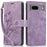 For Google Pixel 8 Case Orchid Butterfly Pattern Leather Cover Phone Wallet - Purple - 1