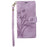 For Google Pixel 8 Case Orchid Butterfly Pattern Leather Cover Phone Wallet - Purple - 6