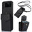 For Samsung Galaxy Z Flip4 5G Crossbody Phone Case RFID Blocking Card Holder Cover - Black - 1