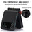 For Samsung Galaxy Z Flip4 5G Crossbody Phone Case RFID Blocking Card Holder Cover - Black - 7