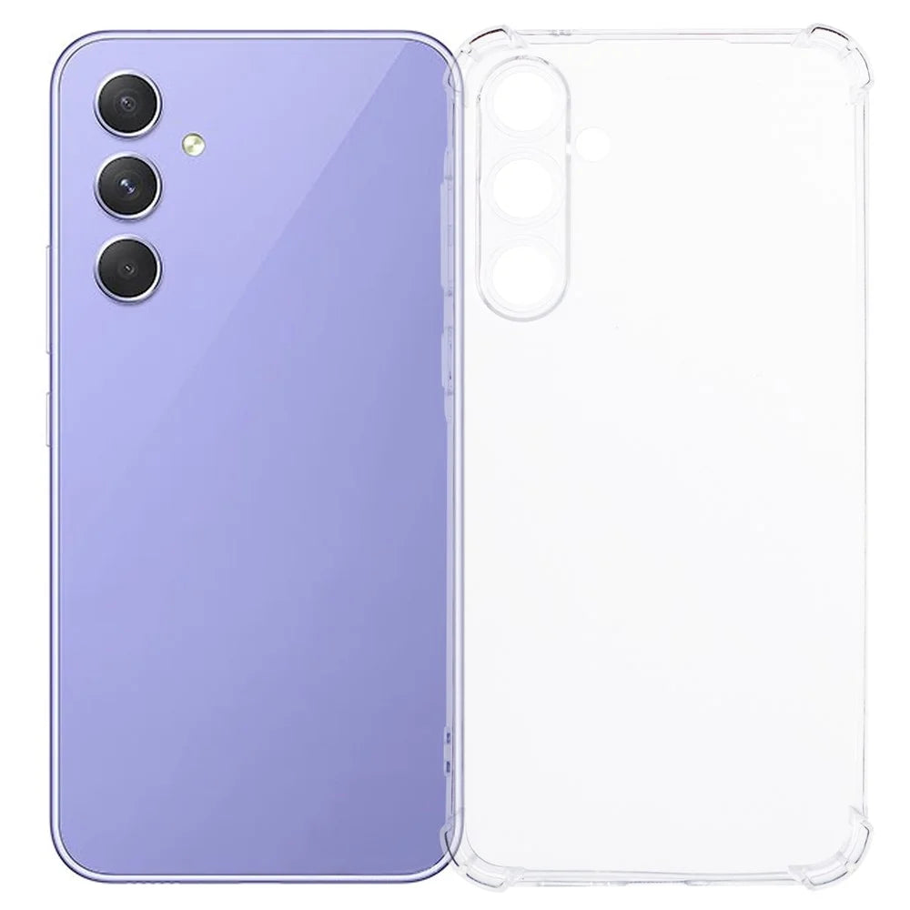 For Samsung Galaxy A55 5G Clear Case Flexible TPU Smart Phone Cover - 1