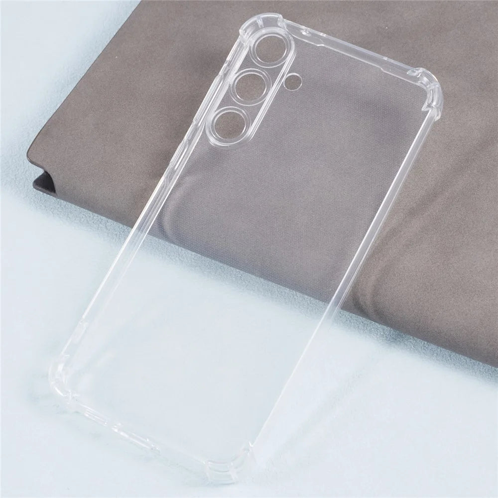For Samsung Galaxy A55 5G Clear Case Flexible TPU Smart Phone Cover - 4