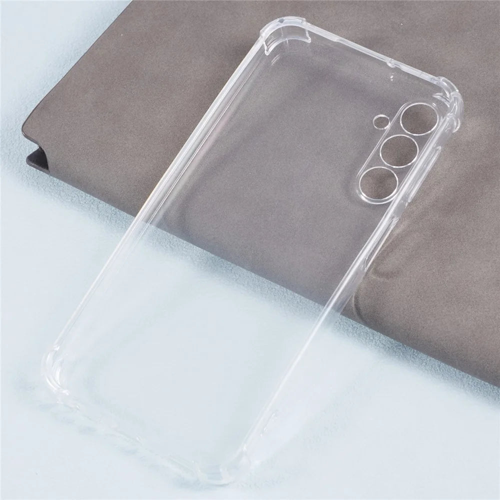 For Samsung Galaxy A24 4G (162.1 x 77.6 x 8.3mm) Clear Case Enhanced Four Corner TPU Protective Cover - 3