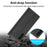 LC.IMEEKE For Samsung Galaxy A35 5G Microfiber Leather Case Phone Cover Magnetic Closing - Black - 6
