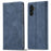 LC.IMEEKE For Samsung Galaxy A55 5G Wallet Case Microfiber Leather Phone Cover - Blue - 1