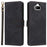 For Sony Xperia 8 Case RFID Blocking PU Leather Phone Cover with Wallet - Black - 1