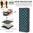 For Sony Xperia 8 Case RFID Blocking PU Leather Phone Cover with Wallet - Black - 5