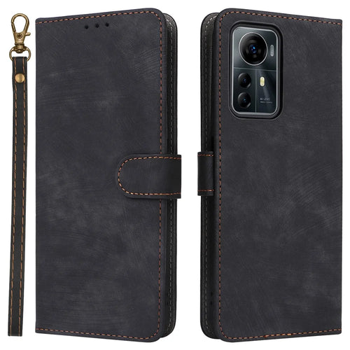 For ZTE Blade V41 Smart / Blade A72s / Optus X Max Case RFID Blocking Phone Wallet Cover - Black - 1