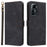 For ZTE Blade V41 Smart / Blade A72s / Optus X Max Case RFID Blocking Phone Wallet Cover - Black - 1