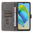 For ZTE Blade V41 Smart / Blade A72s / Optus X Max Case RFID Blocking Phone Wallet Cover - Black - 2