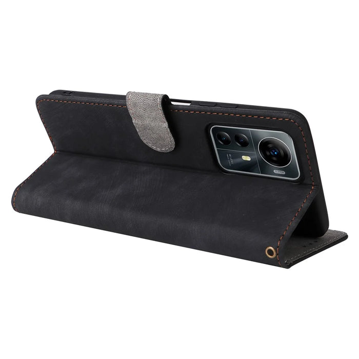 For ZTE Blade V41 Smart / Blade A72s / Optus X Max Case RFID Blocking Phone Wallet Cover - Black - 4