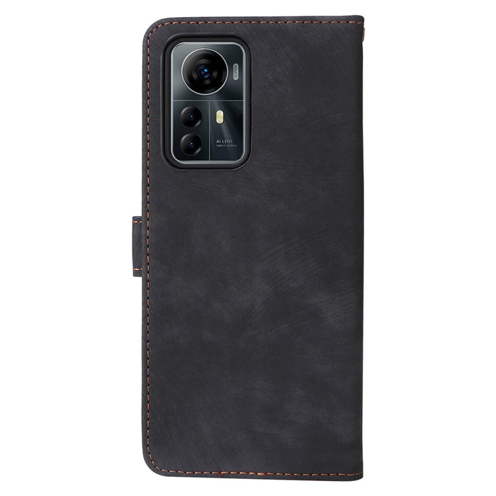 For ZTE Blade V41 Smart / Blade A72s / Optus X Max Case RFID Blocking Phone Wallet Cover - Black - 7