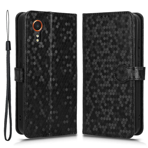For Samsung Galaxy Xcover7 Case Wallet Leather Phone Cover Full Protection - Black - 1
