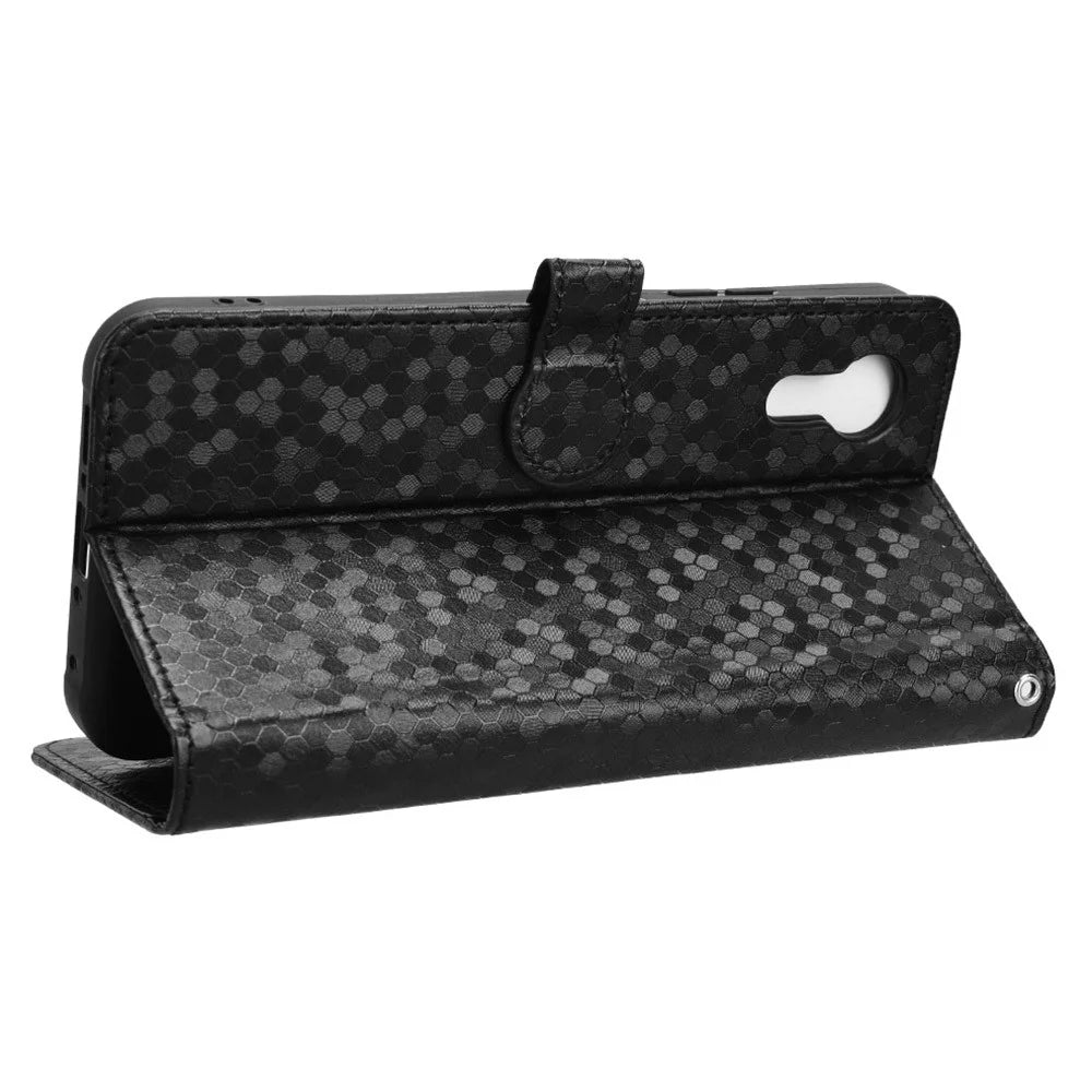 For Samsung Galaxy Xcover7 Case Wallet Leather Phone Cover Full Protection - Black - 3