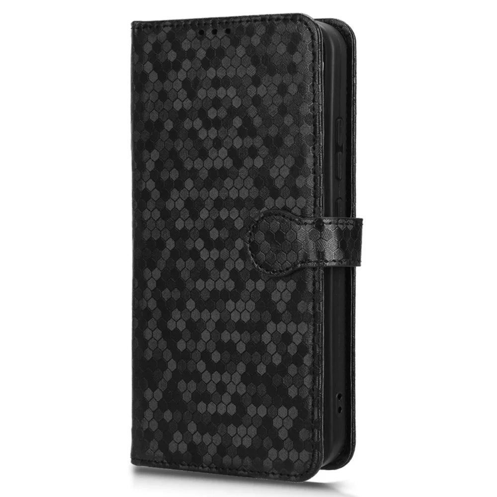 For Samsung Galaxy Xcover7 Case Wallet Leather Phone Cover Full Protection - Black - 6