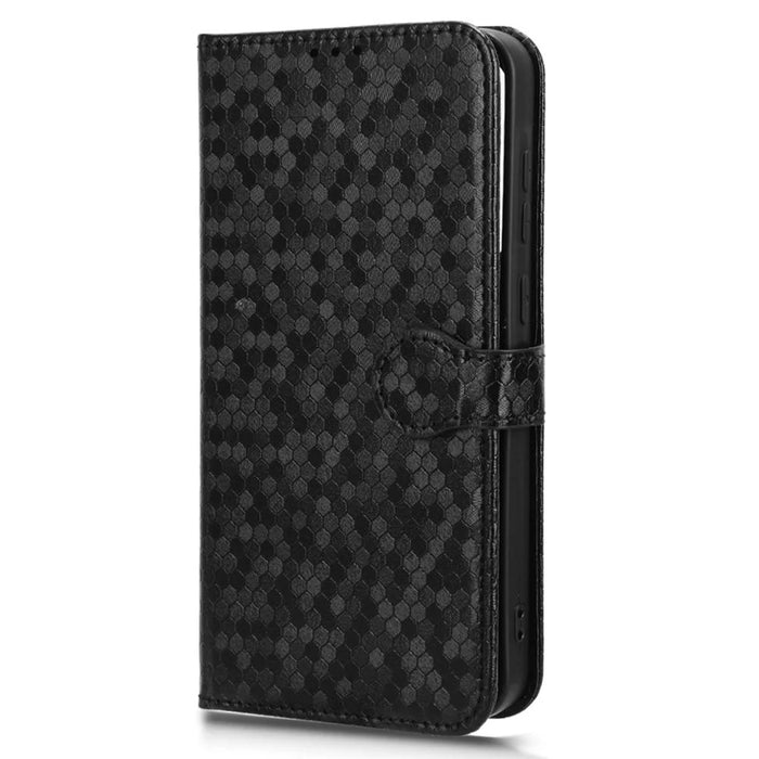For Samsung Galaxy A35 5G Leather Case Wallet Phone Cover Magnetic Clasp - Black - 6