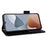 For ZTE Blade A34 Phone Case Leather Litchi Texture Cover with Magnetic Closure - Black - 3