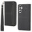 For Samsung Galaxy A35 5G Case with Strap Wallet Leather Flip Phone Cover - Black - 1