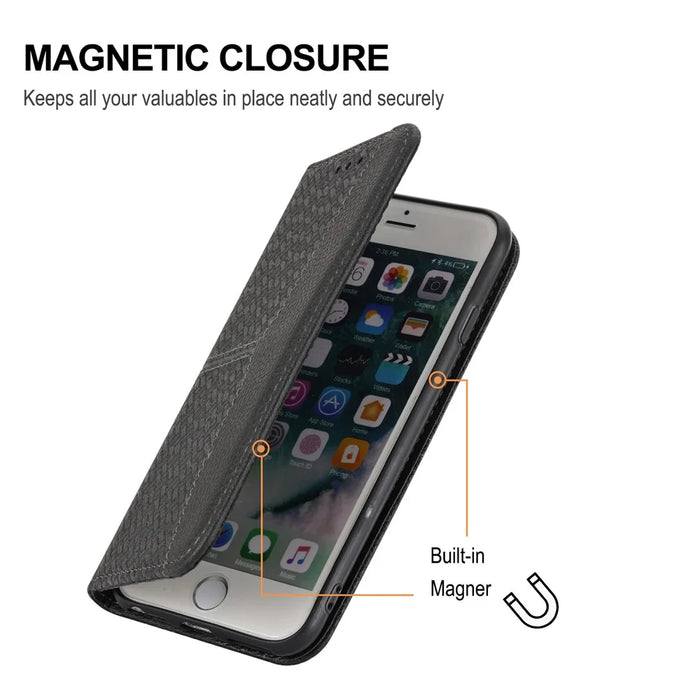 For Samsung Galaxy A35 5G Case with Strap Wallet Leather Flip Phone Cover - Black - 5