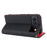 For Google Pixel 8a Genuine Cow Leather Case Litchi Texture Phone Wallet with Strap - Black - 3