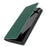 For Samsung Galaxy S24 Phone Case Genuine Cow Leather Wallet Cover Phone Stand - Green - 6