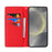 For Samsung Galaxy S24+ Wallet Case Genuine Cow Leather Phone Cover with Strap - Black - 2