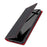For Samsung Galaxy S24+ Wallet Case Genuine Cow Leather Phone Cover with Strap - Black - 6
