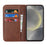 For Samsung Galaxy S24 Wallet Leather Case Magnetic Closing Phone Cover - Dark Brown - 2